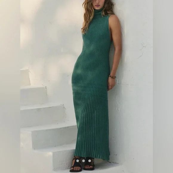 Free People Green Maxi Dress - Picture 4 of 6